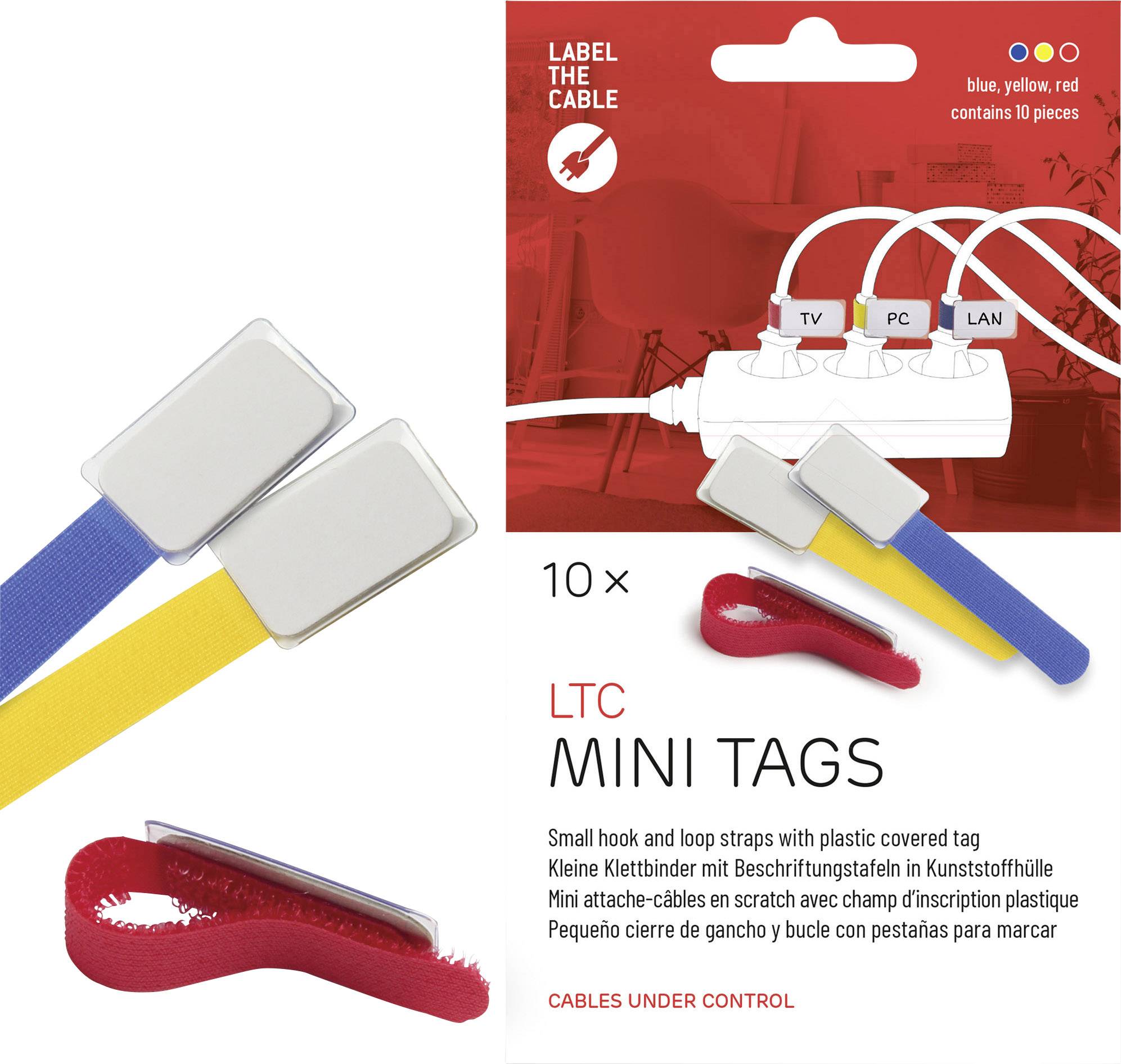 Label the Cable 2530 19 inch Cable bracket Blue, Yellow, Red