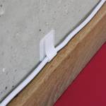 Label-the-cable cable holder made of Velcro self adhesive, cable guide, cable clamps white 10 pcs LTC wall