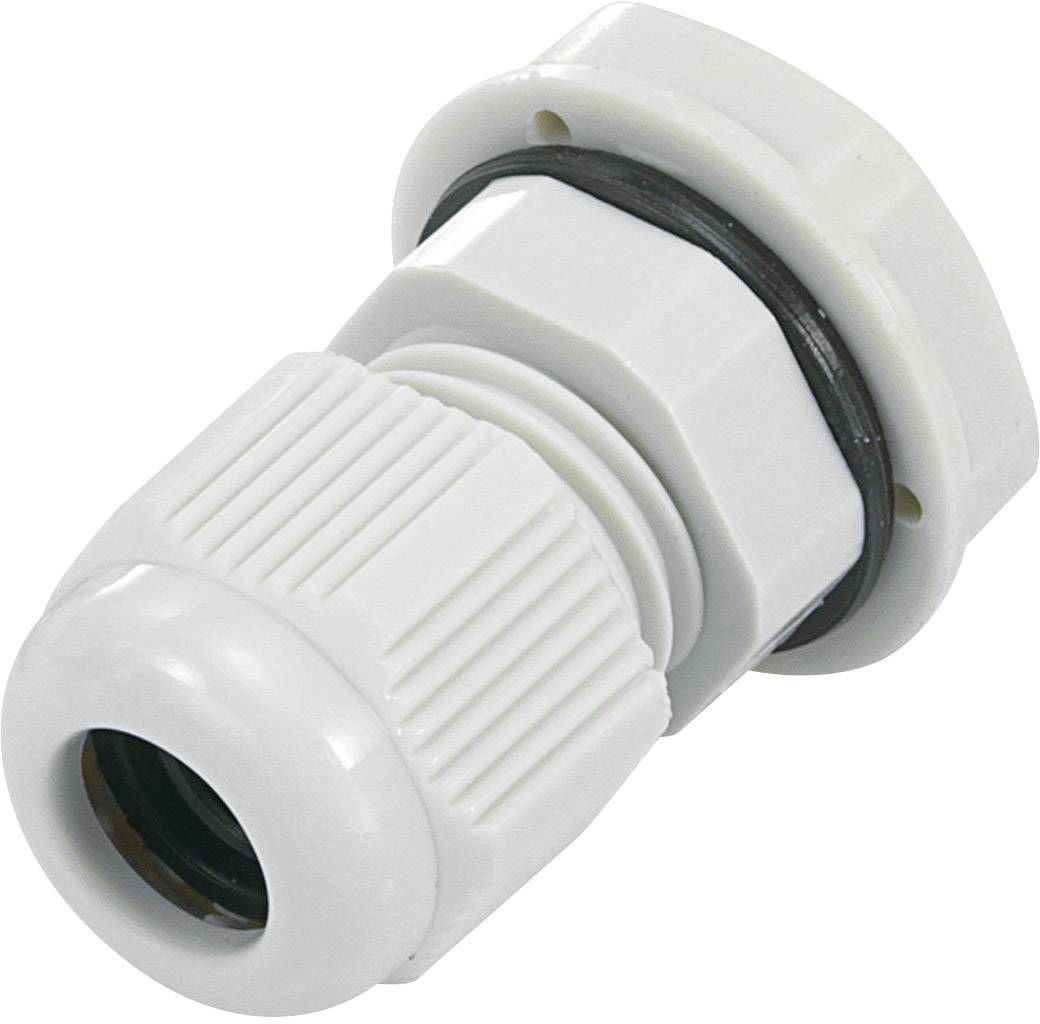 TRU COMPONENTS 1593324 Cable gland PG11 Polyamide Grey-white (RAL 7035) 1 pc(s)