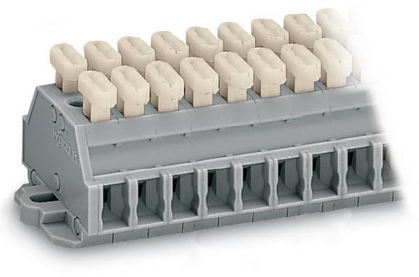 WAGO 261-432/341-000 Punch-down block 6 mm Pull spring Configuration: L Grey 25 pc(s)