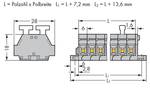 2-conductor terminal strip