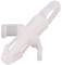 White plastic wall plugs for stabilisation in walls, with lateral wings for better grip when securing screws.
