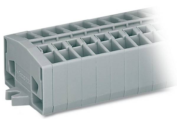 WAGO 264-109 Punch-down block 6 mm Pull spring Configuration: L Grey 50 pc(s)