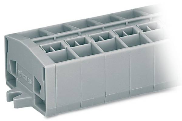 WAGO 264-256 Punch-down block 10 mm Pull spring Configuration: L Grey 50 pc(s)