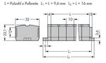 4-conductor terminal strip