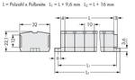 4-conductor Ex e II terminal strip