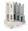 WAGO 267-113 WAGO GmbH & Co. KG Connector clip flexible: - fixed: 1-0.5 mm² Number of pins: 3 500 pc(s) White
