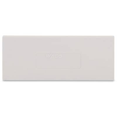 White rectangular cover with an embossed 'WAGO' logo in the centre.