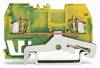 WAGO 279-907 PG terminal 4 mm Pull spring Configuration: Terre Green, Yellow 100 pc(s)