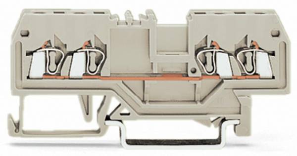 WAGO 279-994 Continuity 4 mm Pull spring Configuration: L Grey 100 pc(s)