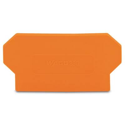 Orange colour carrier from WAGO, rectangular with bevelled corners, bearing the inscription 'WAGO 280'.