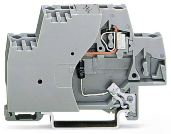 WAGO 280-502/281-593 Terminal 10 mm Pull spring Configuration: L Grey 50 pc(s)
