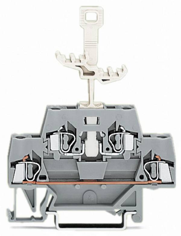 WAGO 280-521 Dual port continuity 5 mm Pull spring Configuration: L Grey 50 pc(s)