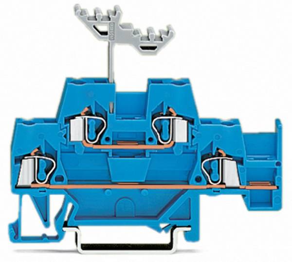 WAGO 280-530 Dual port continuity 5 mm Pull spring Configuration: N Blue 50 pc(s)