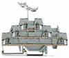 WAGO 280-549 Triple port continuity 5 mm Pull spring Configuration: L Grey 40 pc(s)