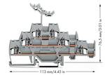 Triple-deck terminal block