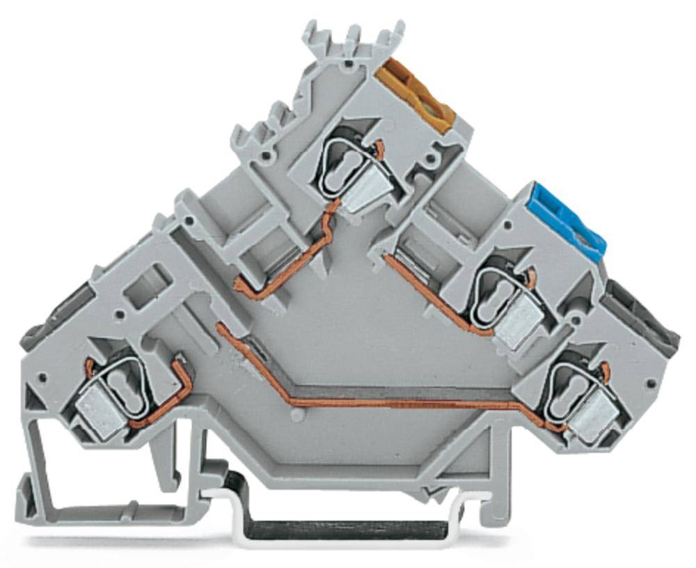 WAGO 280-561 Proximity switch terminal 5 mm Pull spring Configuration: L Grey 50 pc(s) Piece