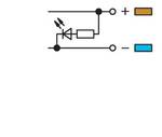 Sensor LED supply terminal block
