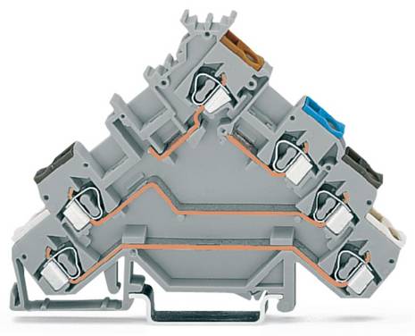 WAGO 280-580 Proximity switch terminal 5 mm Pull spring Configuration: L Grey 50 pc(s) Package