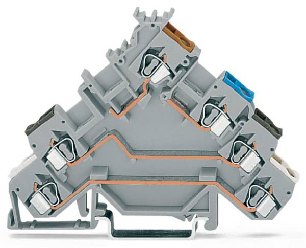 WAGO 280-580 Proximity switch terminal 5 mm Pull spring Configuration: L Grey 50 pc(s)