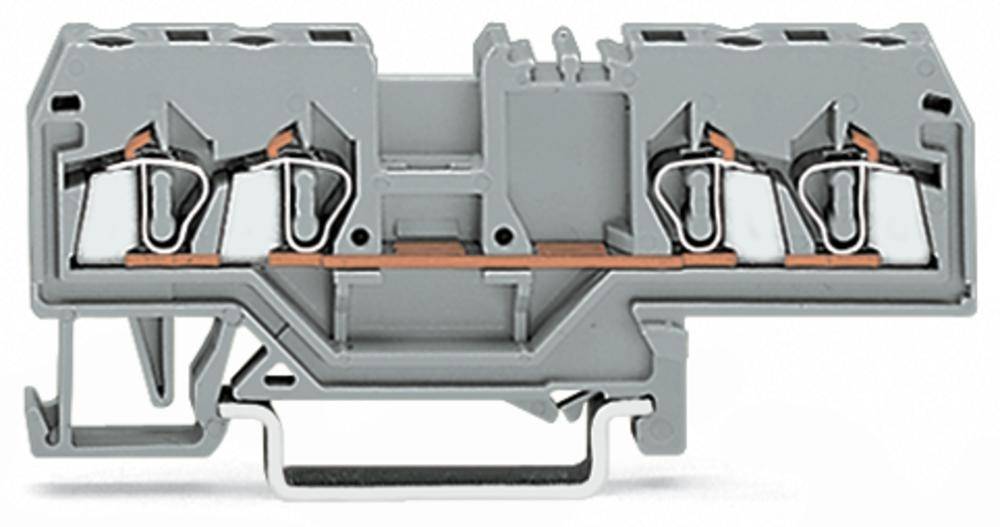 WAGO 280-633 Continuity 5 mm Pull spring Configuration: L Grey 100 pc(s) Package