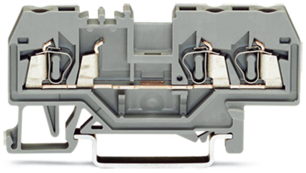 WAGO 280-681 Continuity 5 mm Pull spring Configuration: L Grey 100 pc(s) Package