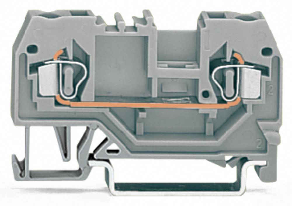 WAGO 280-901 Continuity 5 mm Pull spring Configuration: L Grey 100 pc(s) Package