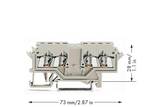 Ex e II double potential terminal block