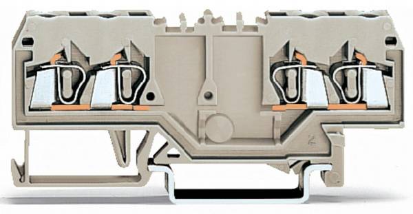 WAGO 280-995 Continuity 5 mm Pull spring Configuration: L Grey 100 pc(s)