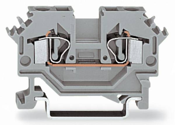 WAGO 281-601 Continuity 6 mm Pull spring Configuration: L Grey 50 pc(s)