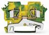 WAGO 281-607 PG terminal 6 mm Pull spring Configuration: Terre Green, Yellow 50 pc(s)