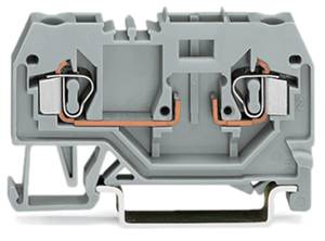 WAGO 281-916 Base terminal 6 mm Pull spring Configuration: L Grey 50 pc(s)