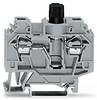 WAGO 282-128 Fuse terminal 13 mm Pull spring Configuration: L Grey 40 pc(s)