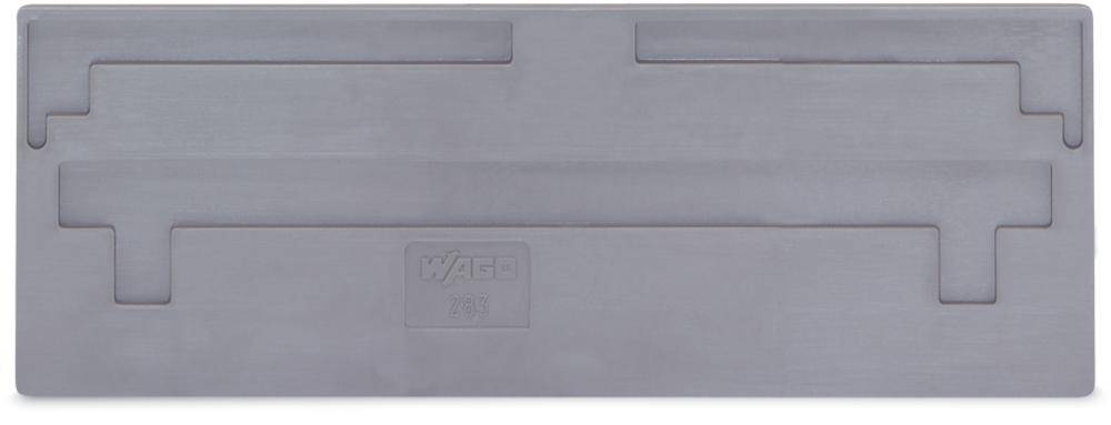 Grey plastic panel with rectangular cutouts and the inscription 'Wago 791'.