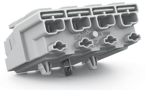 WAGO 294-5114 294-5114 Mains connector flexible: - fixed: 0.5-1.5 mm² Number of pins: 4 500 pc(s) White