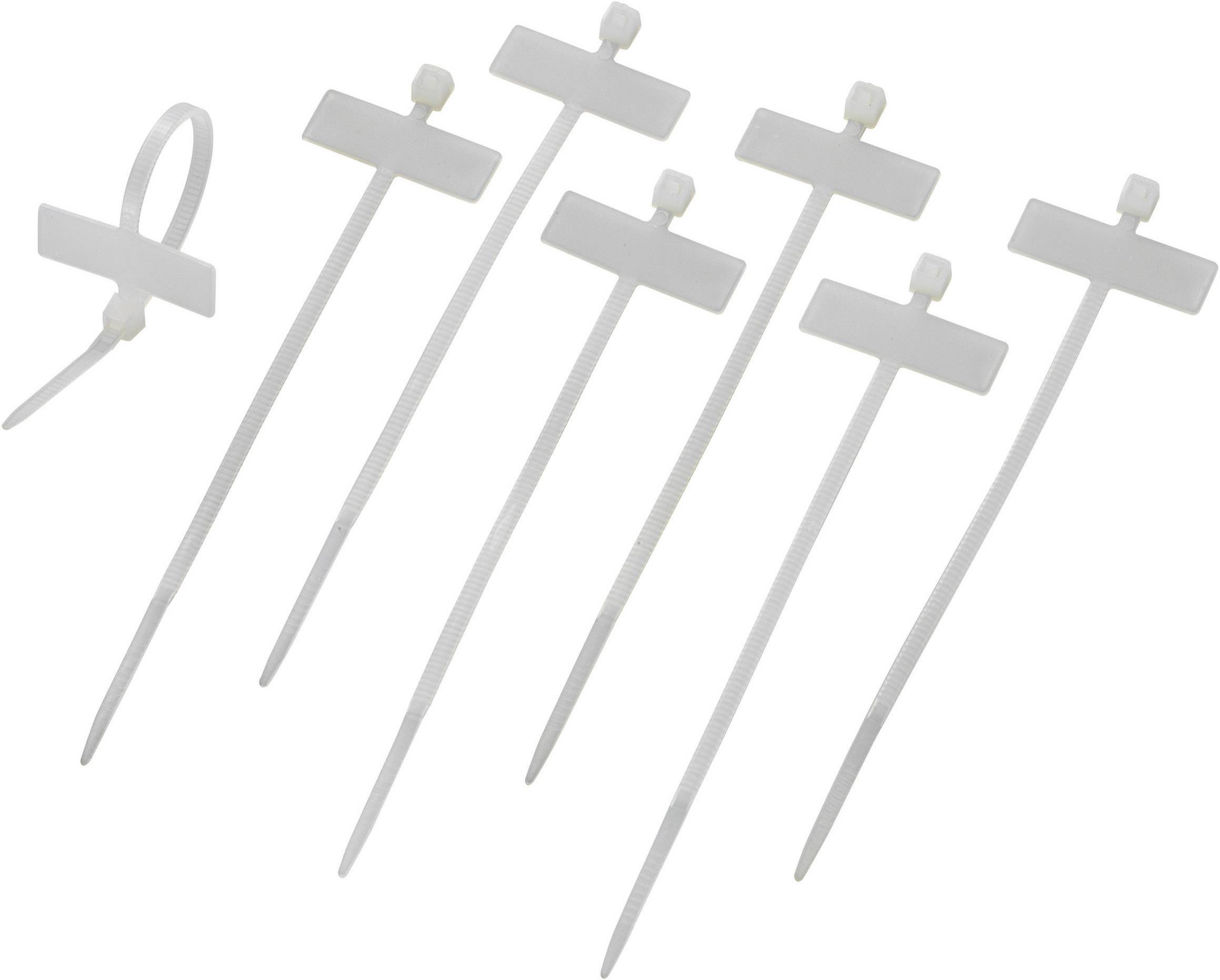 TRU COMPONENTS TE-6259188 Lead marker Writing area: 25 x 9 mm Ecru 1 pc(s)