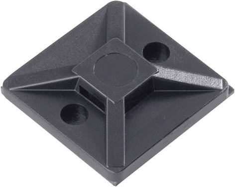 HellermannTyton MB3APT-A Cable mount Screw fixing, Self-adhesive 151-02244   weather-proof Black 1 pc(s)