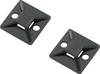 TRU COMPONENTS TC-HCR26R203 Cable mount Self-adhesive 1593039 Bundle Ø range 25.40 mm (max) 4x thread Black 1 pc(s)