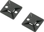 Cable tie base, self adhesive