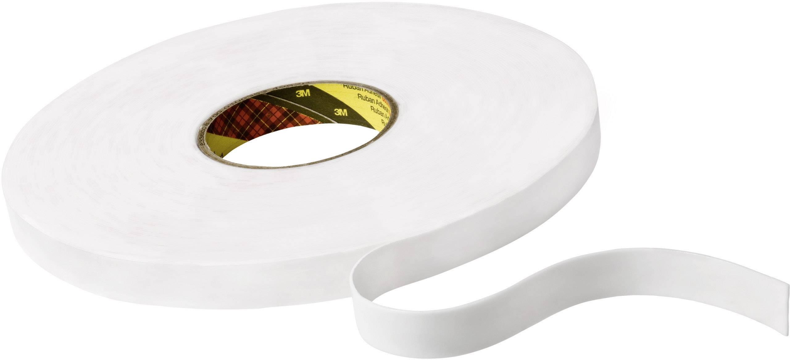 3M 9508W 9508W12 Double sided adhesive tape 9508W White (L x W) 66 m x 12 mm 1 pc(s)