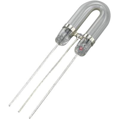 Electronic component: Gas discharge tube with two parallel metal terminals. It protects against voltage surges.