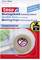 Tesa Mounting Tape, double-sided adhesive, transparent, 1.5m x 19mm, supports up to 20kg/m, suitable for smooth surfaces.