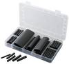 TRU COMPONENTS 1566305 Heatshrink set Black Shrinkage:3:1 52 Parts