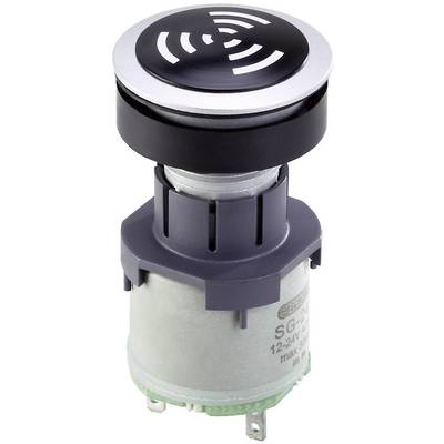 A round push button with a wave pattern on top, likely a sensor switch, suitable for electrical control systems.