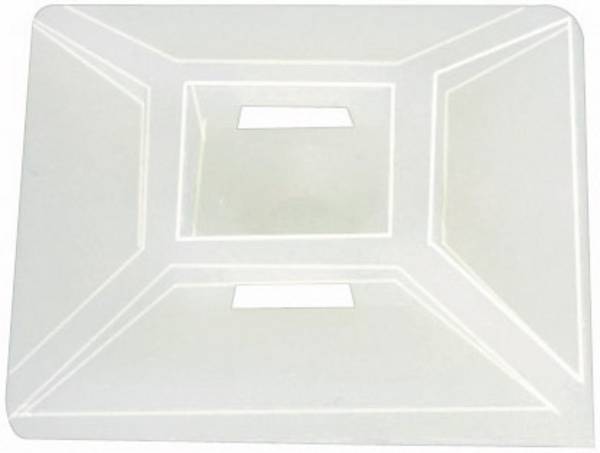 HellermannTyton 151-28459 Cable mount Self-adhesive, Screw fixing 151-28459 4x thread, halogen-free, UV-proof, weather-proof Transparent 100 pc(s)