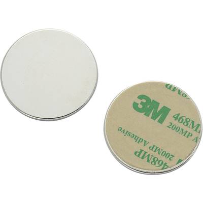 TRU COMPONENTS N35-3502 1563949 Magnetic pad N35-3502 Silver (Ø) 35 mm 1 pc(s)