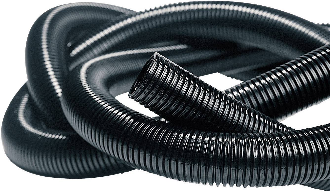 HellermannTyton 169-22290 IWS-29-N6-BK-Q1 Isolvin Corrugated Conduit Black 25 m.