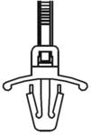 Cable tie with expansion anchor