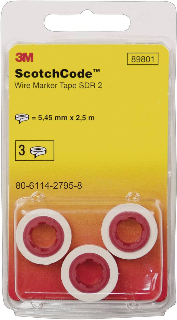 3M 80-6114-2796-6 Printed adhesive marker Imprint 3 SDR-3