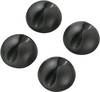 TRU COMPONENTS SWC-10BK/4P Cable mount Self-adhesive 542240 Bundle Ø range 9 mm (max) Black 4 pc(s)